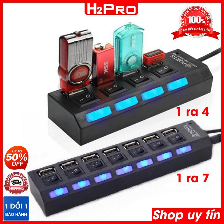 Chia cổng USB 4 cổng 2.0 ( chia usb 1 ra 4)