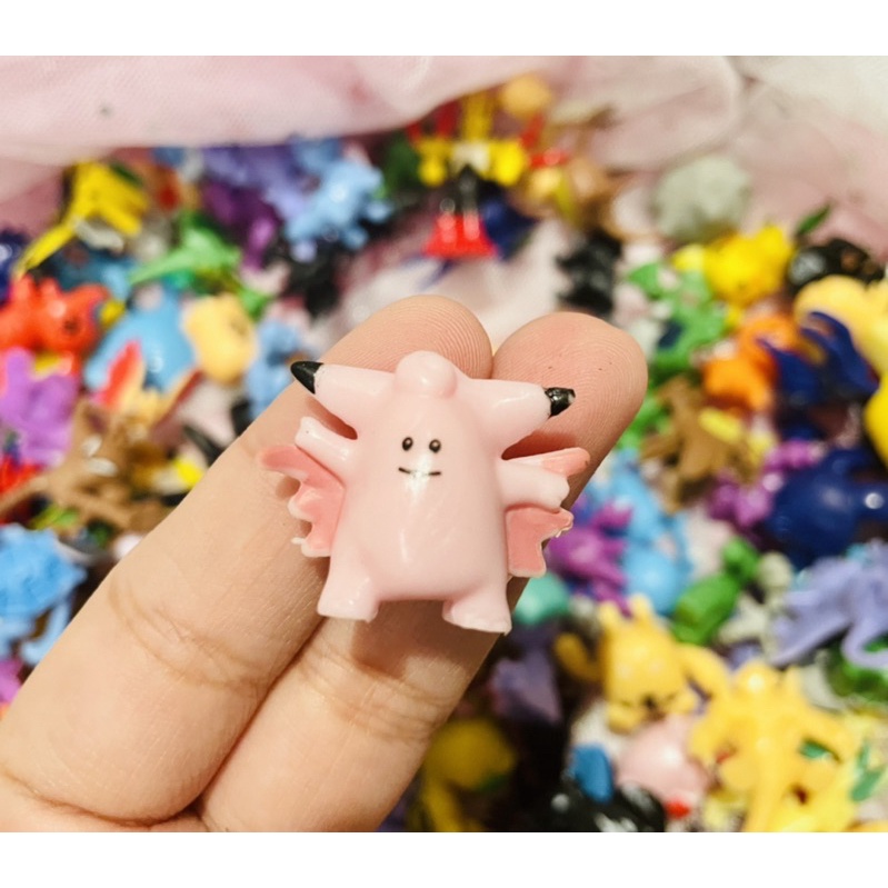 Đồ chơi mô hình mini PKM poke mon Pikachu Evee Ditto Gengar Squirtle 2-3cm