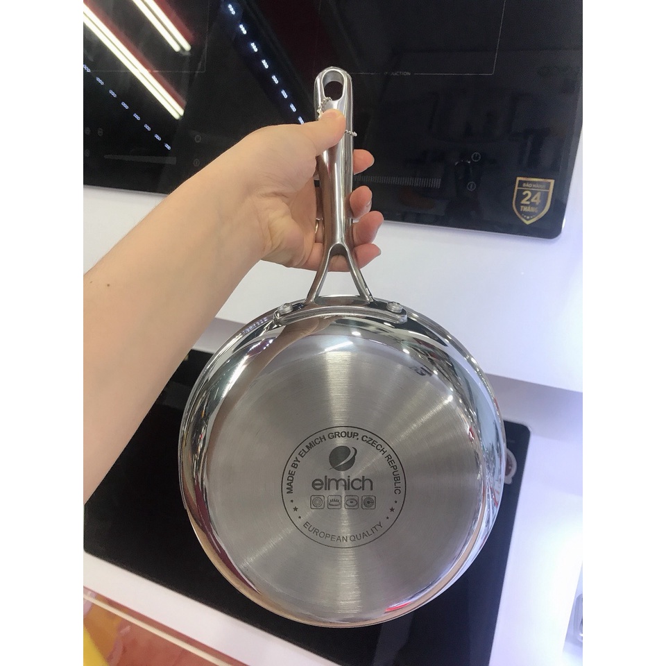 Chảo inox đáy từ elmich đáy liền trimax 20cm 24cm 26cm 28cm mã sản phẩm 2353737 chảo xào chảo rán