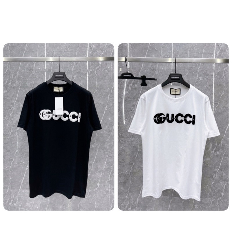 Áo Phông GC Thêu Chữ Vải Cotton Cao Cấp - Áo Thun GC Đôi Nam Nữ