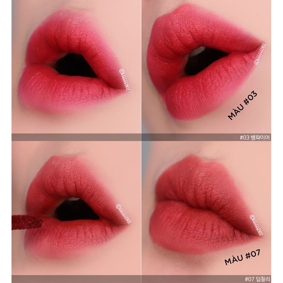 Son Kem Lì A. BLACK Artistic Velvet Tint Lux Red by CLIO COSMETICS