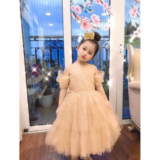 Váy công chúa thiết kế giá 5xx giảm còn 349000 chất liệu voan tạo độ phồng cho váy,lót thô boil 100% côtton thấm hút mồ