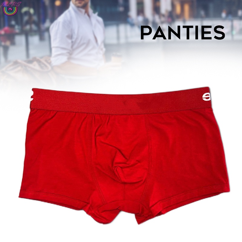 Quần Lót Boxer Cotton Không Đường May Co Giãn Thoáng Khí Hợp Thời Trang Cho Nam