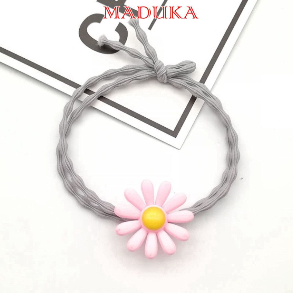 Dây Buộc Tóc Đính Mặt Hoa Cúc Xinh Xắn Cho Phái Đẹp