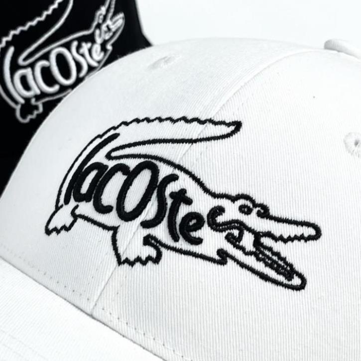 Nón Lacoste chất liệu Cotton 100%, Logo thêu nổi,quai da thật, hàng VNXK chuẩn xịn, full tem tag Nón free size