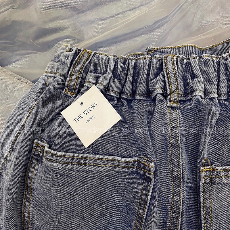 [STR] Chân váy jean dáng dài, xẻ vạt CV266 | BigBuy360 - bigbuy360.vn