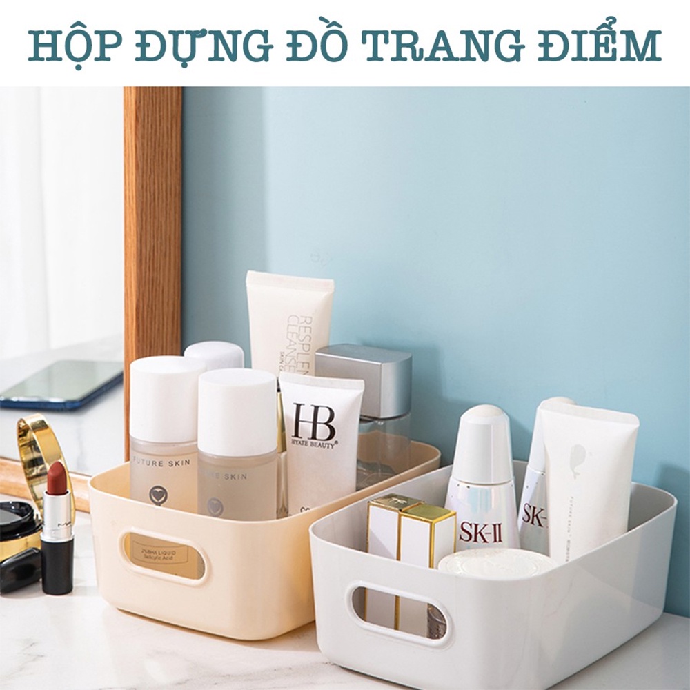 Khay Nhựa Đựng Đồ Xịn K9 Đa Năng - Hộp Có Tay Cầm Nhiều Màu Tiện Dụng Cao Cấp