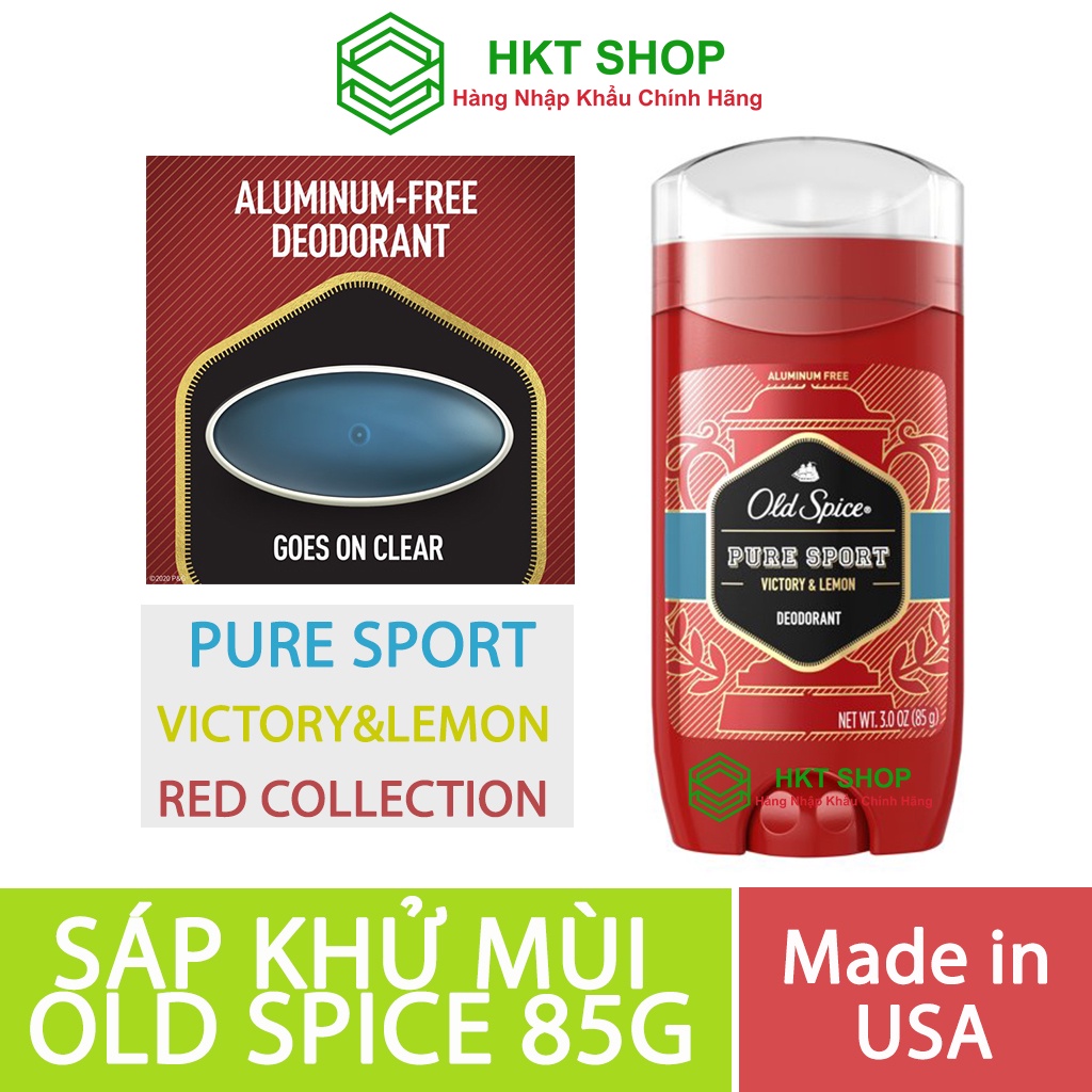 Lăn khử mùi Old Spice Pure Sport Red Collection (Bản Cao Cấp) - HKT Shop