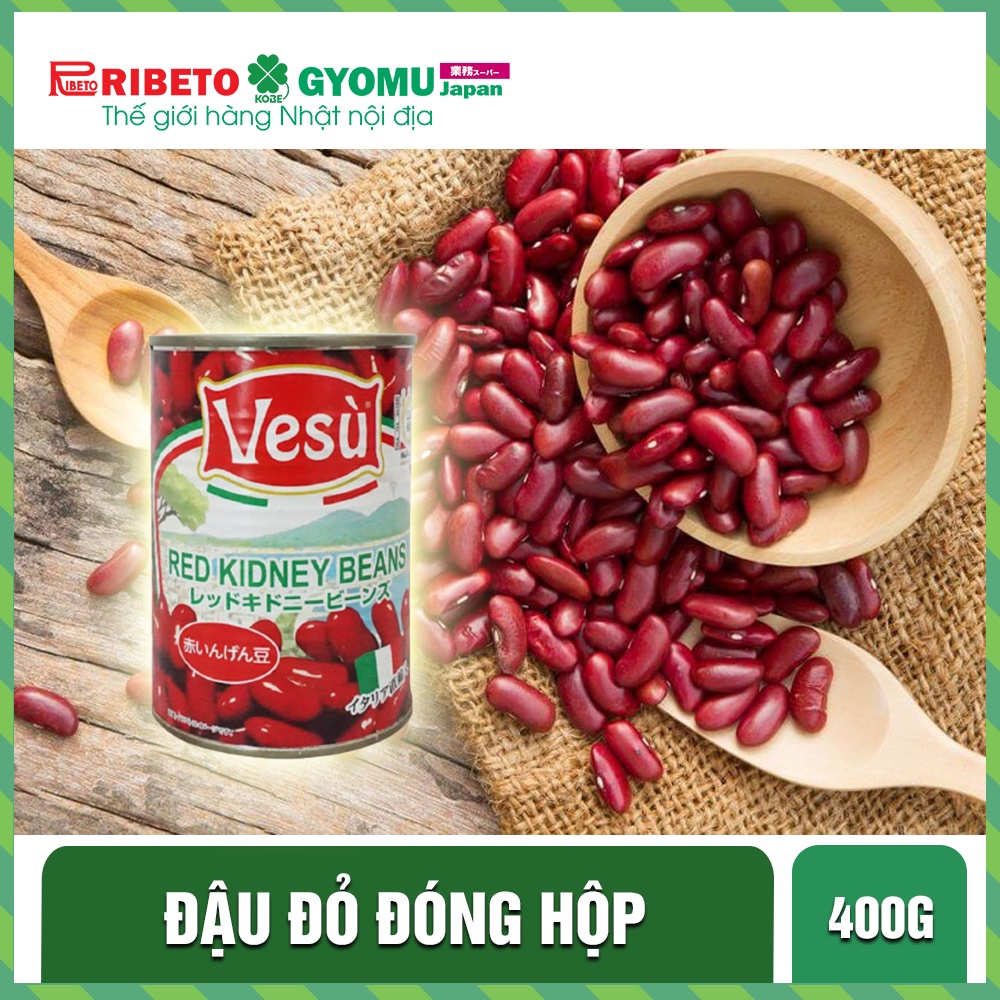 Đậu đỏ Vesu Red Kidney Beans đóng hộp 400g