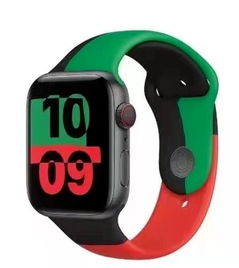 Dây đeo silicone phong cách thể thao thích hợp cho Apple Watch dòng Se 6 5 4 3 2 1 38mm 42mm