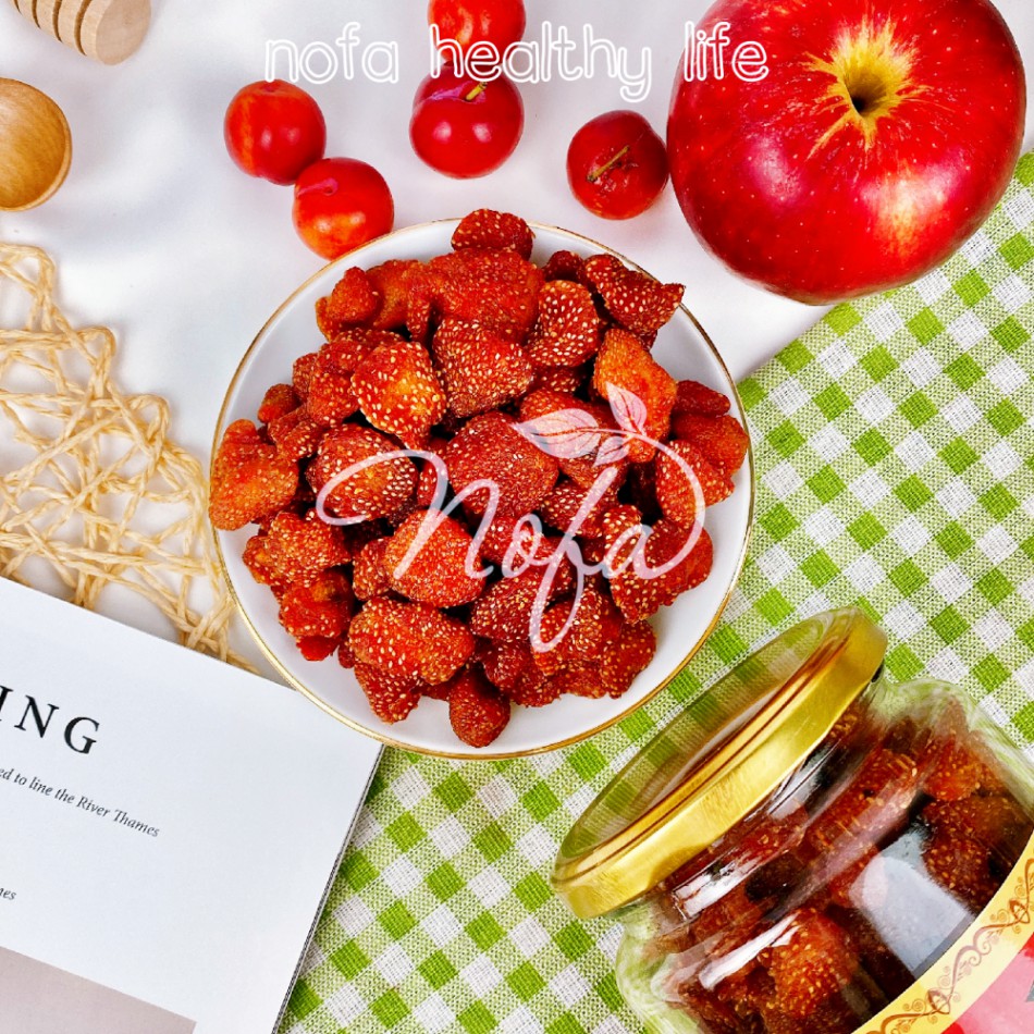 Dâu tây sấy dẻo không đường Giảm Cân Đẹp Da Chống Lão Hóa 600gr NOFA