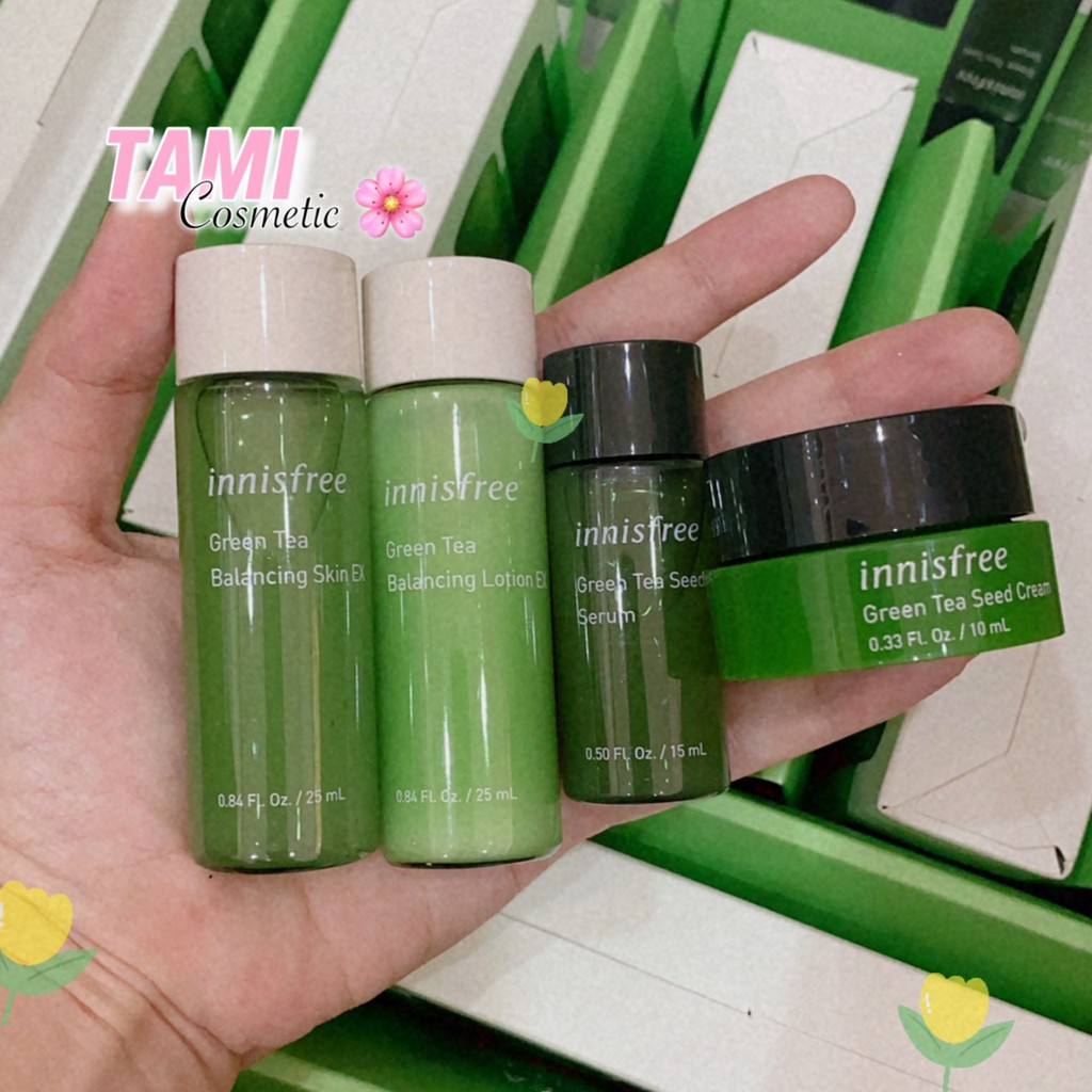 SET DƯỠNG TRÀ XANH INNISFREE GREEN TEA SPECIAL KIT EX