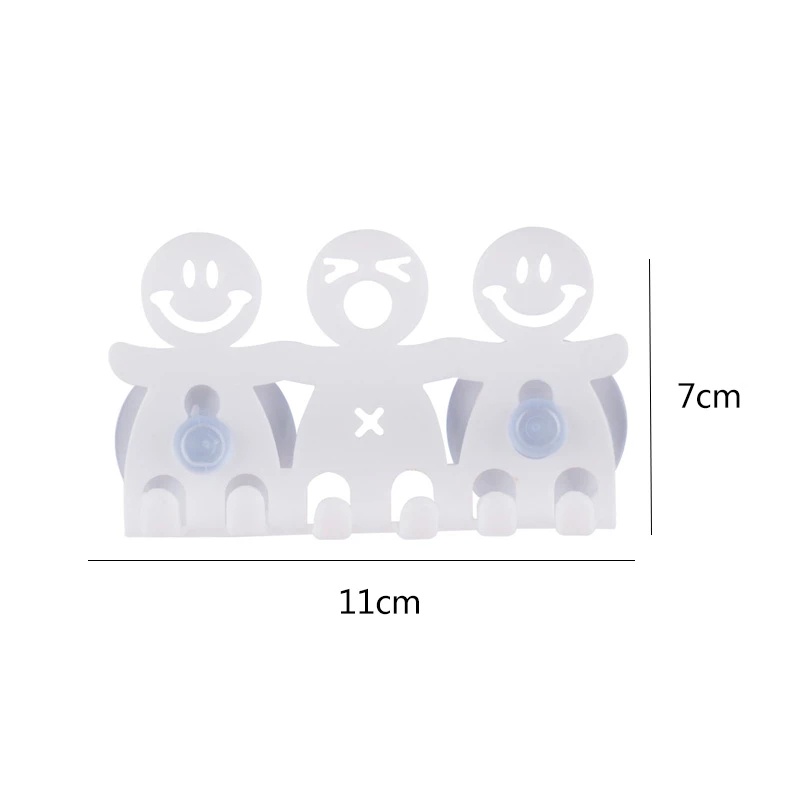 Giá Đỡ Bàn Chải Đánh Răng Gắn Tường Hình Mặt Cười Dễ Thương Đa Năng Tiện Dụng