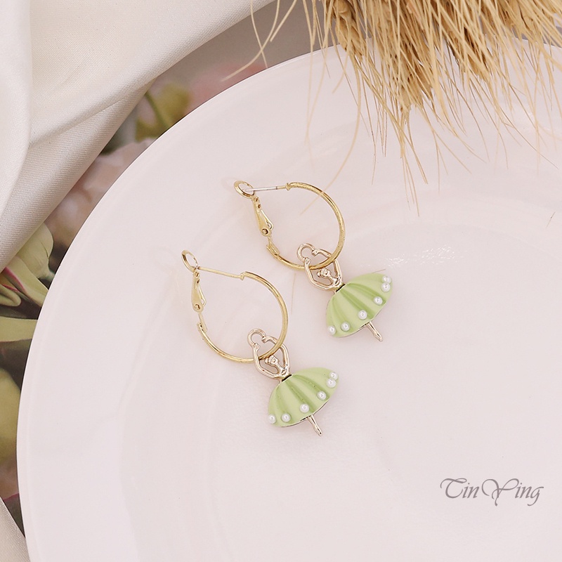 GETNOIVAS Bông Tai Hình Vũ Công Ba Lê Dễ Thương Thời Trang Cho Nữ