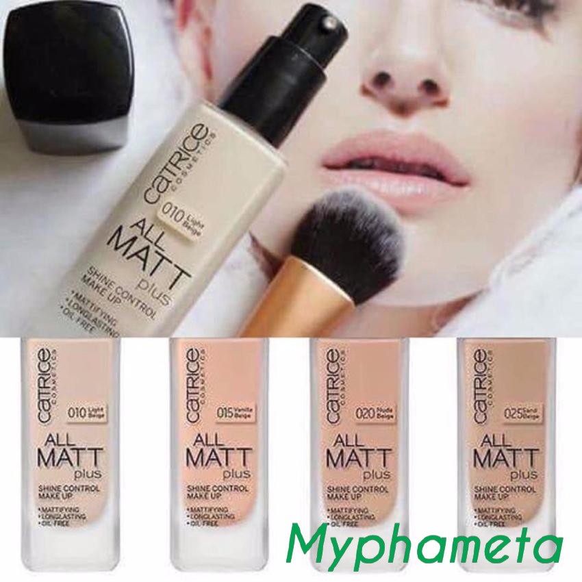 Kem nền Catrice ALL MATT PLUS 18h mỏng mịn, không bí da 30ml | BigBuy360 - bigbuy360.vn