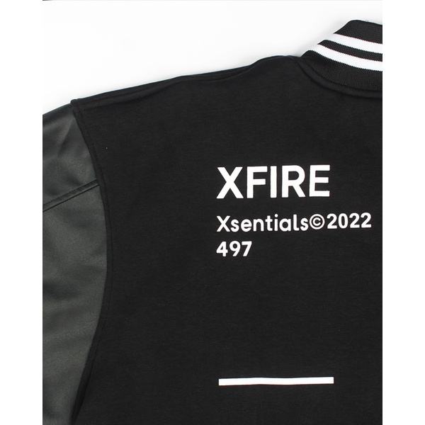 Áo Khoác Da Bomber Cao Cấp Màu Đen Nam Nữ Form Rộng 2 Lớp Thêu Local Brand Xfire