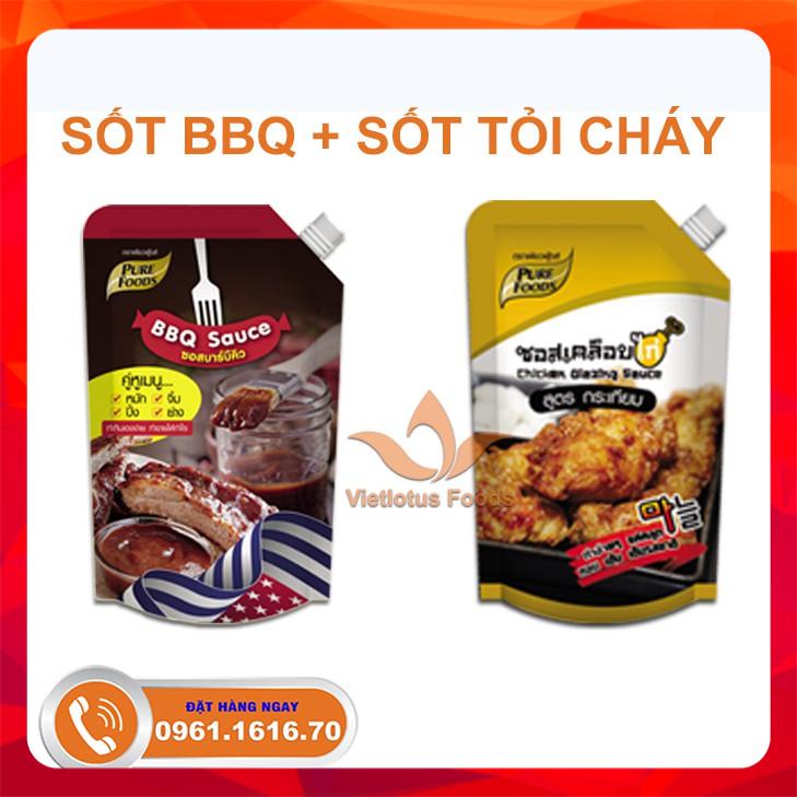 [Siêu SALE] 2 Gói Sốt bất kì Sốt Thái Tỏi Cháy/ Sốt Gà Cay Hàn Quốc/ Sốt BBQ - 1 Kg/1 gói