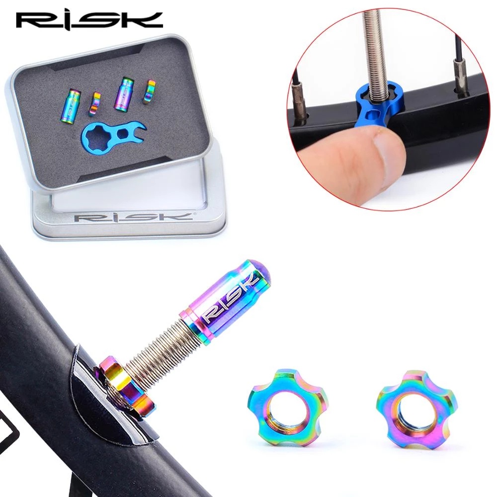 Vỏ Bọc Van Xe Đạp Leo Núi Risk FV55 AV55 Bằng Titan Chống Bụi