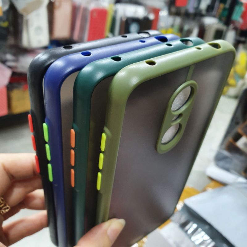 Ốp lưng Xiaomi redmi note 5 plus dẻo viền màu lưng nhám có bảo vệ camera