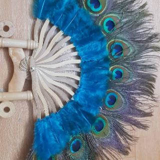 Quạt lông công phong thủy 40cm