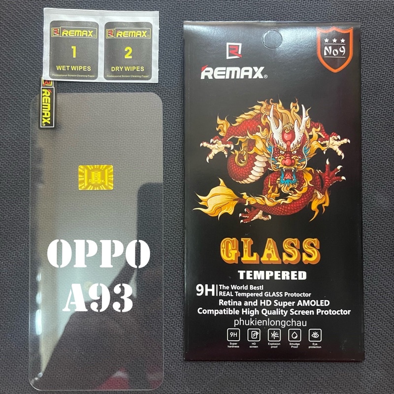 (R1)Miếng Dán Cường Lực Oppo A93 / F17 Pro Trong Suốt Chính Hãng Remax
