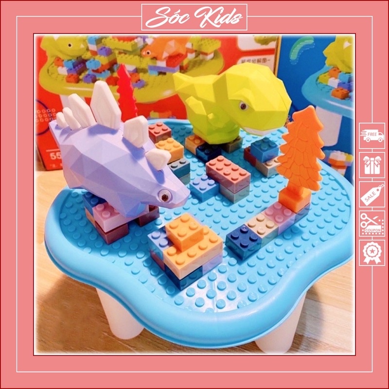 Đồ Chơi Xếp Hình Lego Sáng Tạo Bàn Khủng Long 65 Chi Tiết | ĐỒ CHƠI TRẺ EM GIÁ RẺ