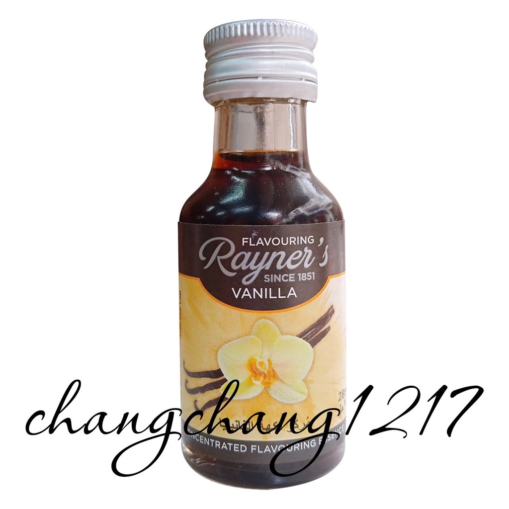 Hương Liệu Thực Phẩm Vani Vanilla Nước Rayner'S Chai Thủy Tinh 28ml