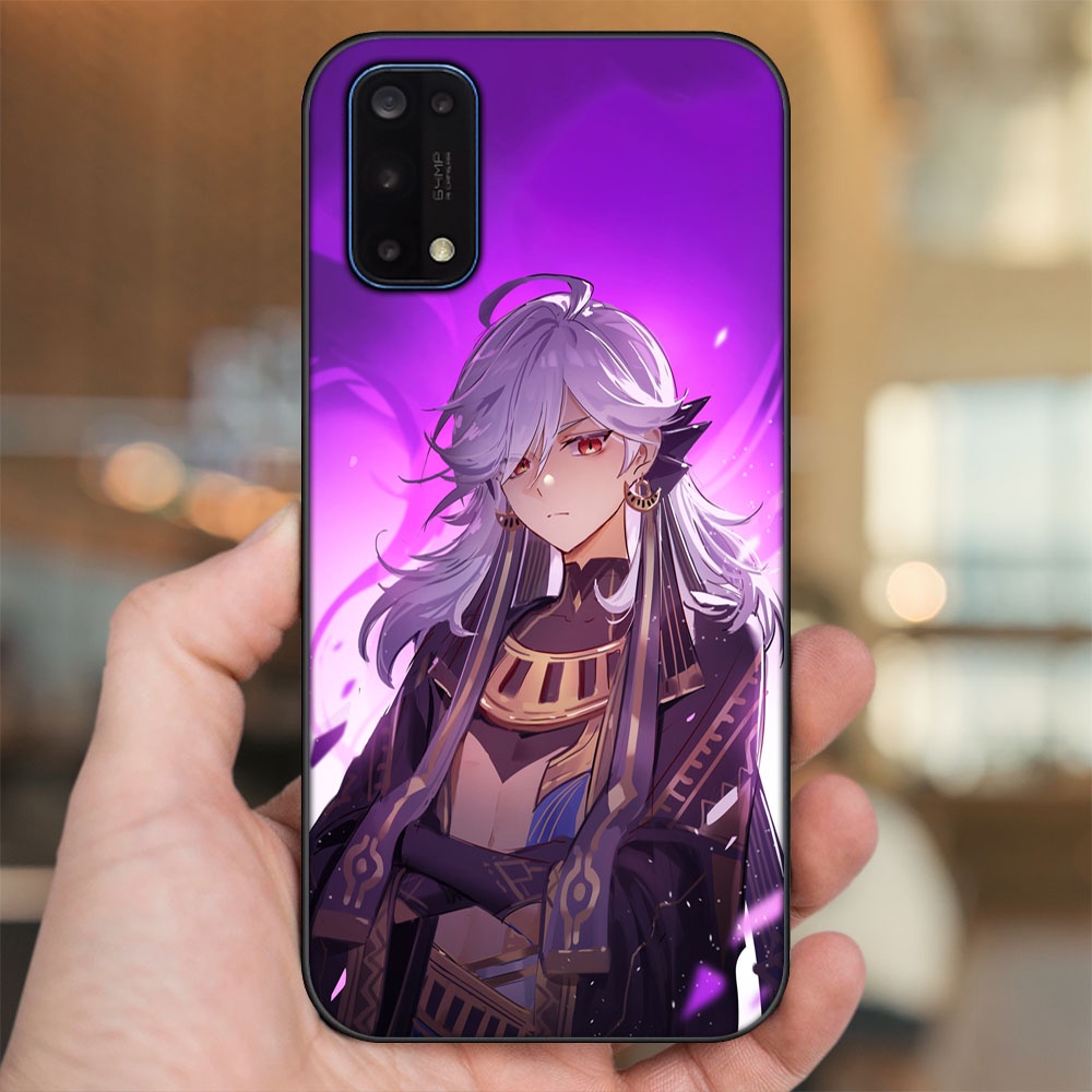 Ốp lưng Realme 7 Pro viền đen in hình Cyno Genshin Impact