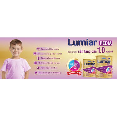 Sữa bột LUMIAR PEDIA 900g- Dành cho trẻ cần tăng cân,bieng an,suuy dinh duong
