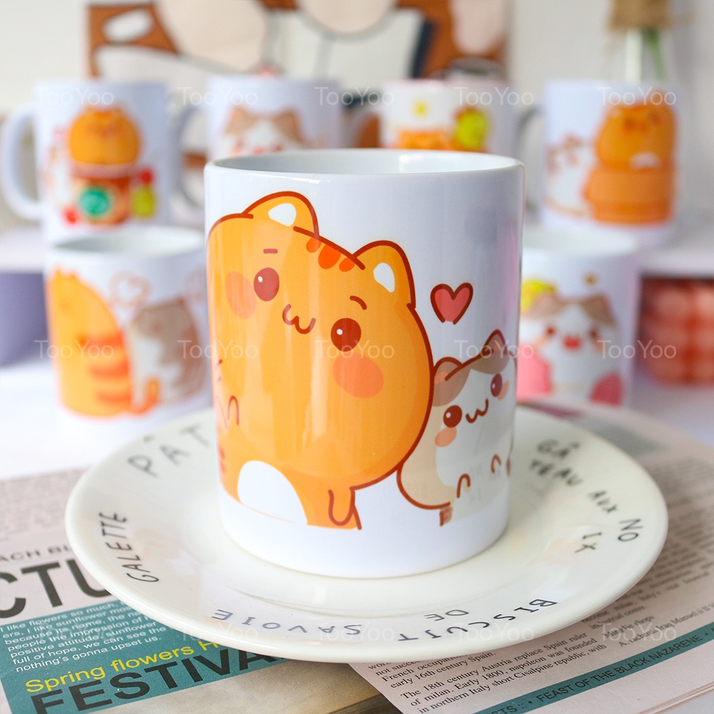 Ly sứ hình MÈO dễ thương cute TooYoo TY0170