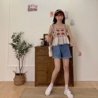 Áo hai dây boho style