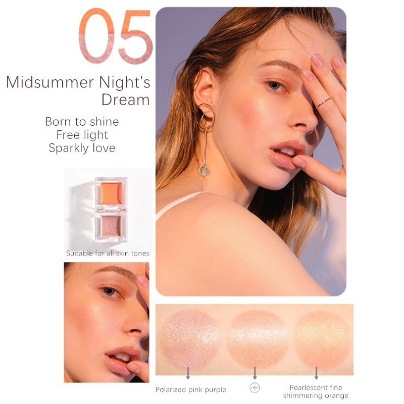 Phấn Má Hồng Bắt Sáng Mixdair 2 Trong 1 Thiết Kế Dạng Khối Chất Lượng Cao 4.8g | BigBuy360 - bigbuy360.vn