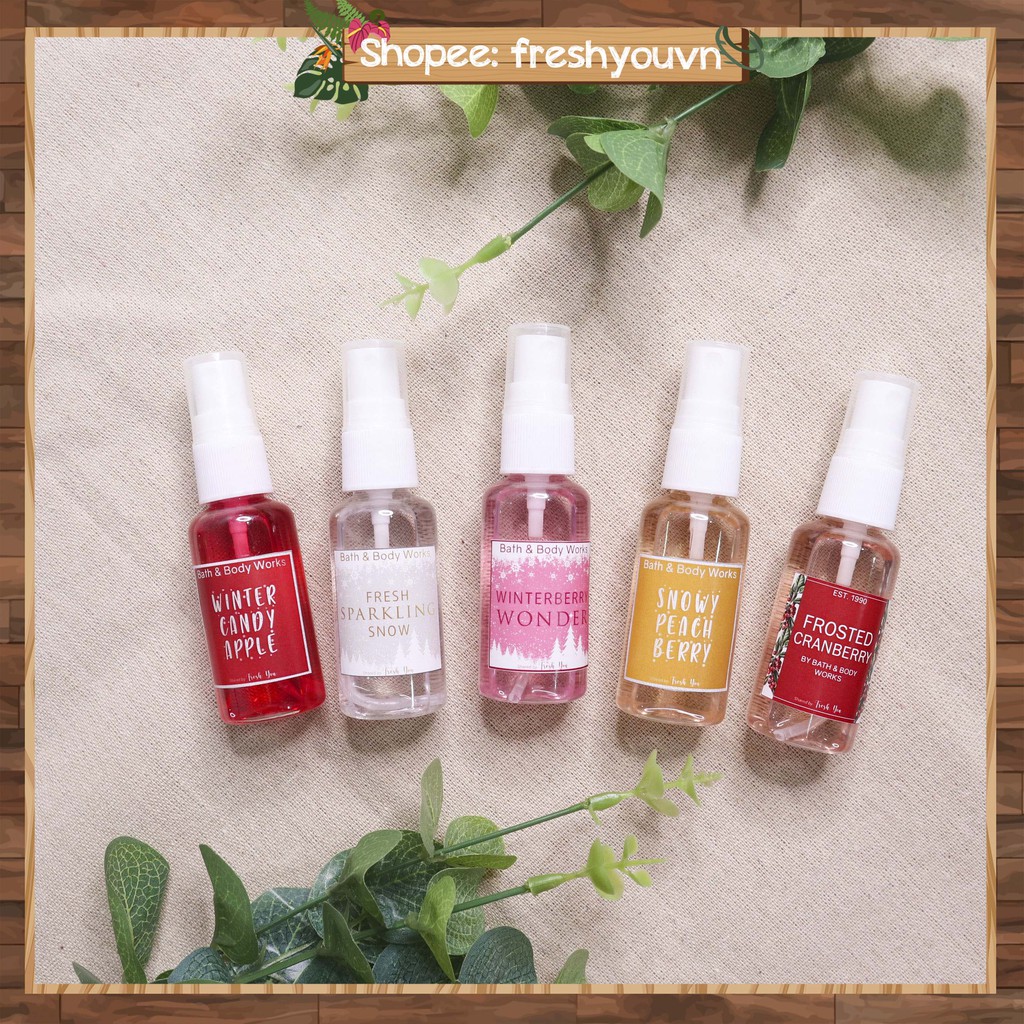 [Bath&Body Works - Trái Cây 3] Xịt Thơm toàn thân 30ml
