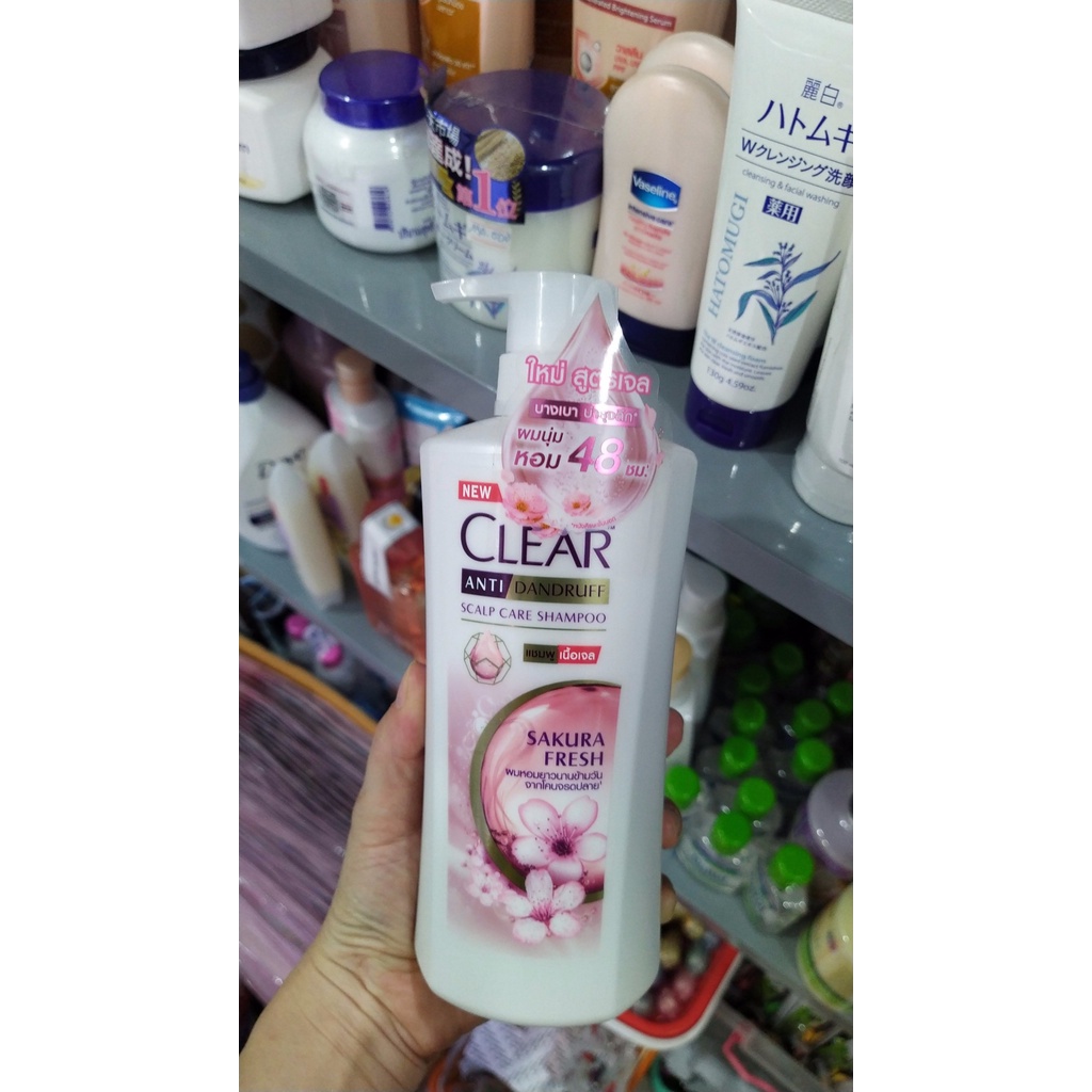 Dầu gội Clear Men Bạc Hà và Bạc Hà, Hoa Anh Đào Thái Lan Mẫu Mới
