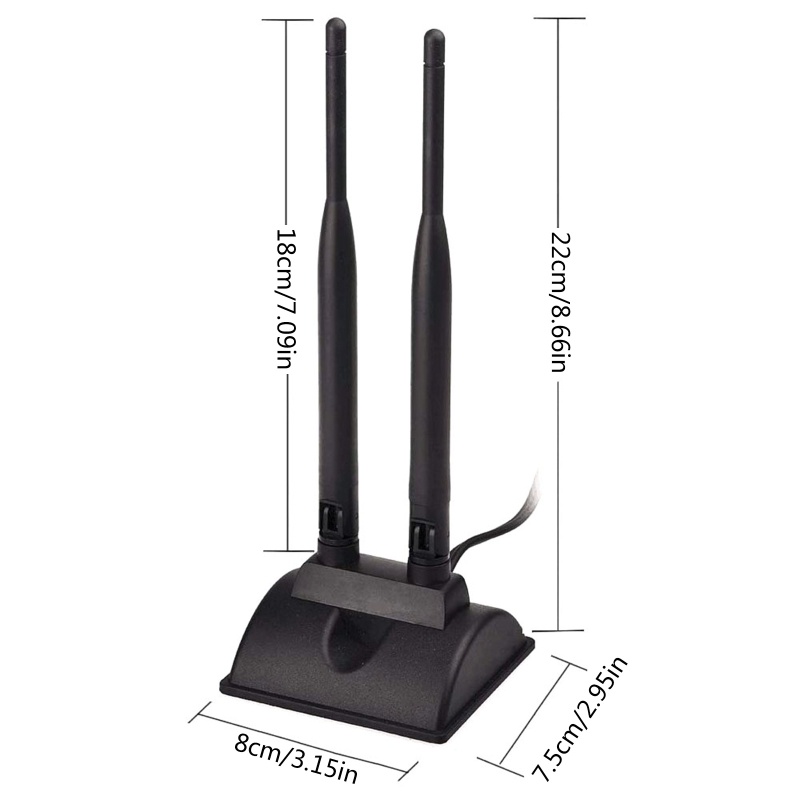 Ăng Ten WiFi Băng Tần Kép 2.4GHz 5GHz Cho w / RP-SMA
