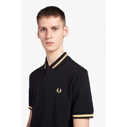 Hình đúng màu - Áo thun có cổ trắng F.Perry dòng Pique viền cổ viền tay , 1 chiếc polo SlimFit đẹp - POFP3- FREESHIP