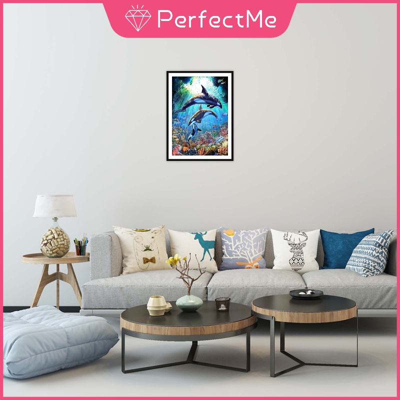 Bộ Tranh Đính Đá 5D Tự Làm 30 x 40Cm Hình Gia Đình Độc Đáo