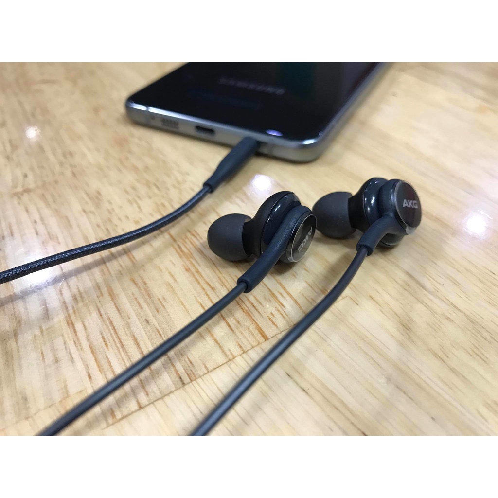 Tai Nghe Samsung Galaxy AKG Note 9 jack 3.5mm - Có mic đàm thoại và chơi game không độ trễ- Tặng kèm BAO DA