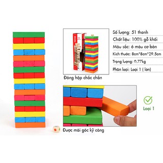 [Xã kho] Bộ Rút Gỗ Màu Cho Bé