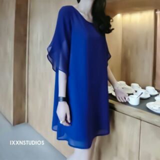 Đầm bầu suông tay cánh tiên
