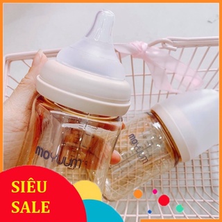 Bình sữa moyuum nội địa Hàn 170ml, 270ml Bình Moyuum 170ml 270ml đổi núm chính hãng,Bình Sữa Sơ Sinh