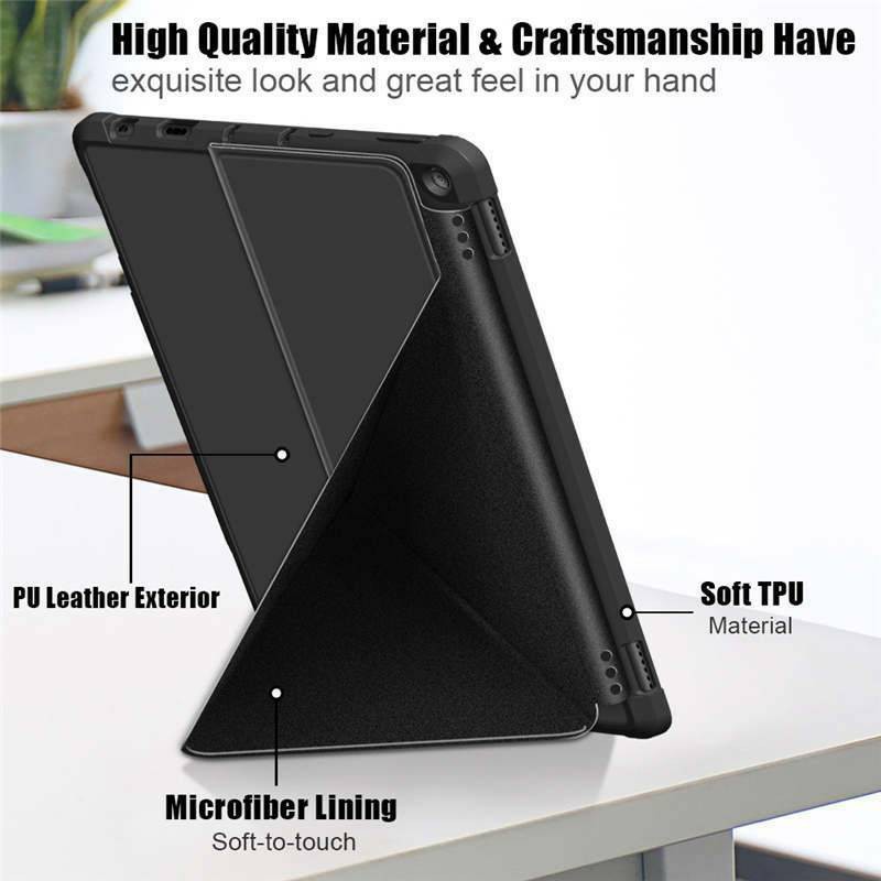 Bao Da Máy Tính Bảng Nắp Gập Thông Minh Chống Sốc Cho Amazon Kindle Fire Hd 10 Plus 2021 11th 10.1 "Ốp