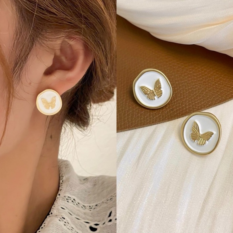 Hoa Tai Hình Hoa Tulip Đính Ngọc Trai Thanh Lịch Cho Nữ