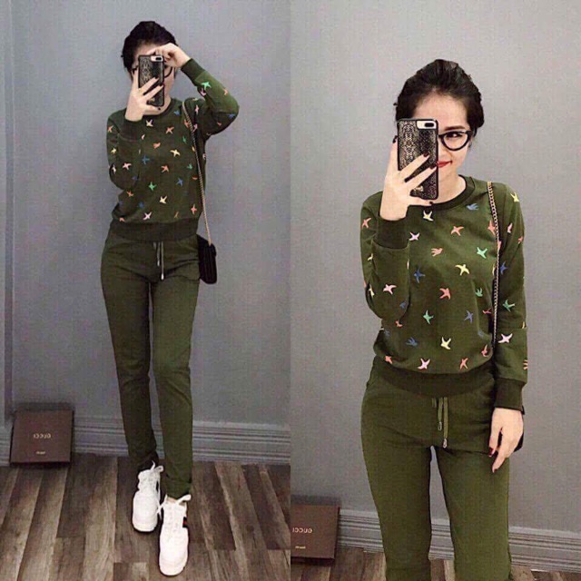 Bộ én nữ nỉ da cá. Hàng ko dây quần.