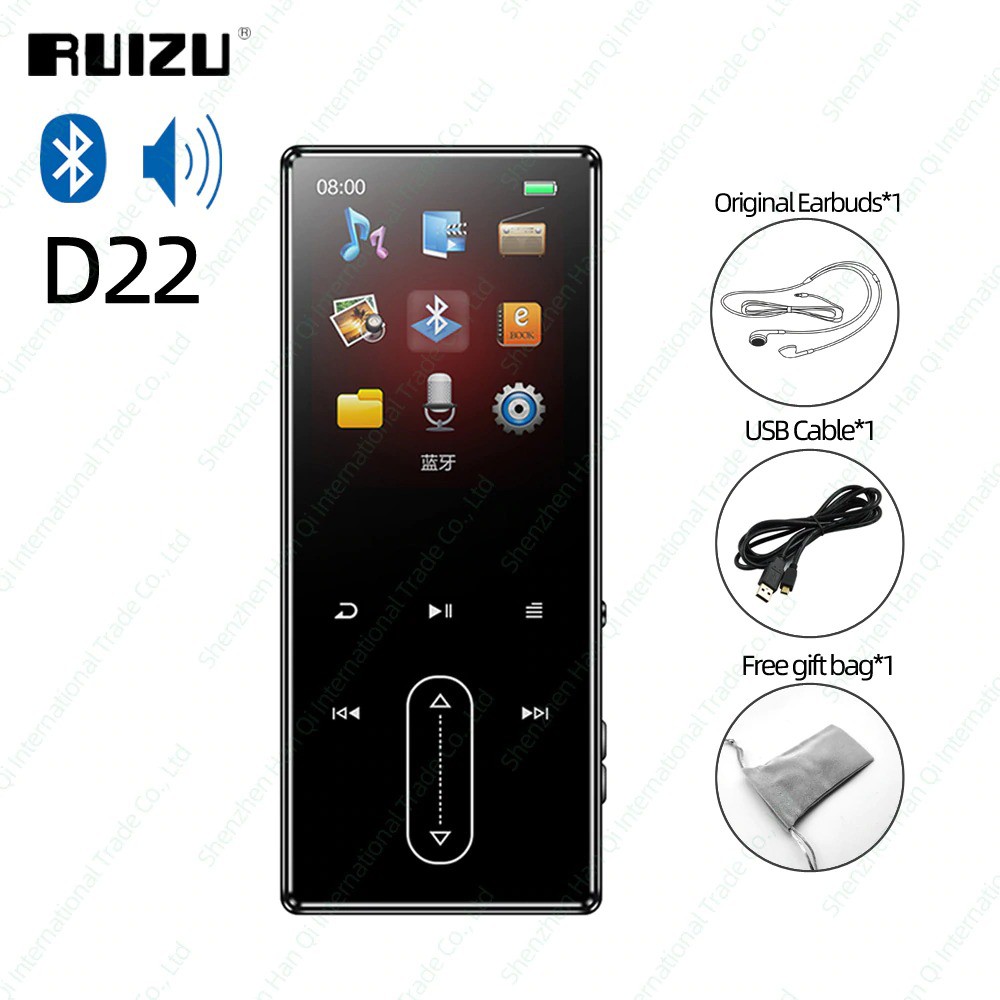 Máy nghe nhạc MP3/Lossless 8GB kết nối Bluetooth | Ruizu D22