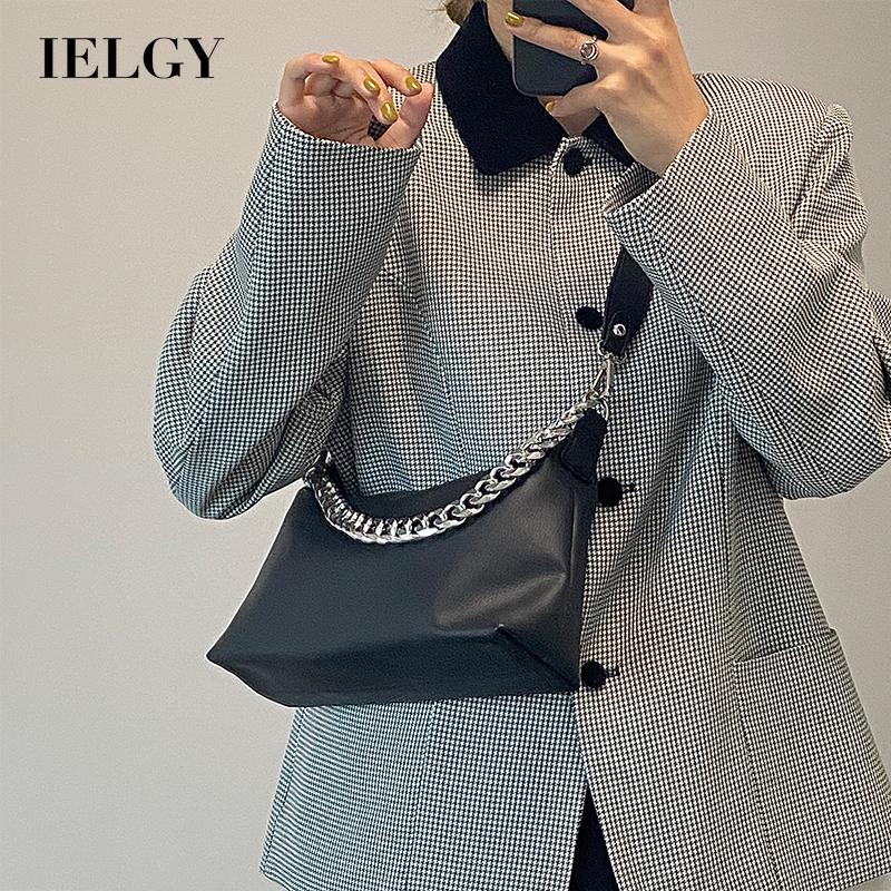 Túi đeo chéo da PU phối dây mắt xích thời trang cho nữ | BigBuy360 - bigbuy360.vn
