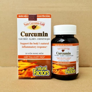Nano Curcumin Gold Giúp làm giảm các triệu chứng viêm đau dạ dày, tá tràng, lành vết loét hiệu quả lọ 30 viên
