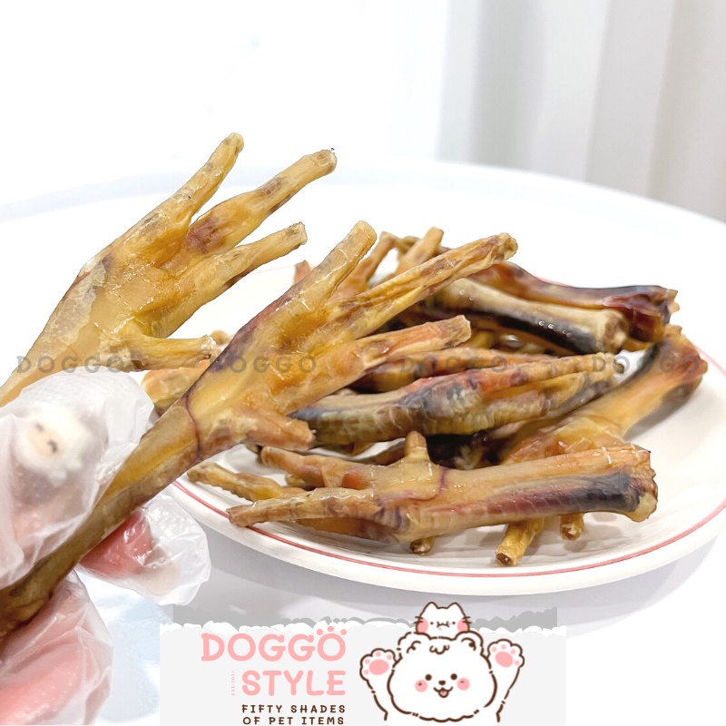 Treat Bánh Thưởng Cho Chó Chân Gà Sấy Khô DOGGO Homemade Không Chất Bảo Quản 100G Thức Ăn Cho Chó Thú Cưng