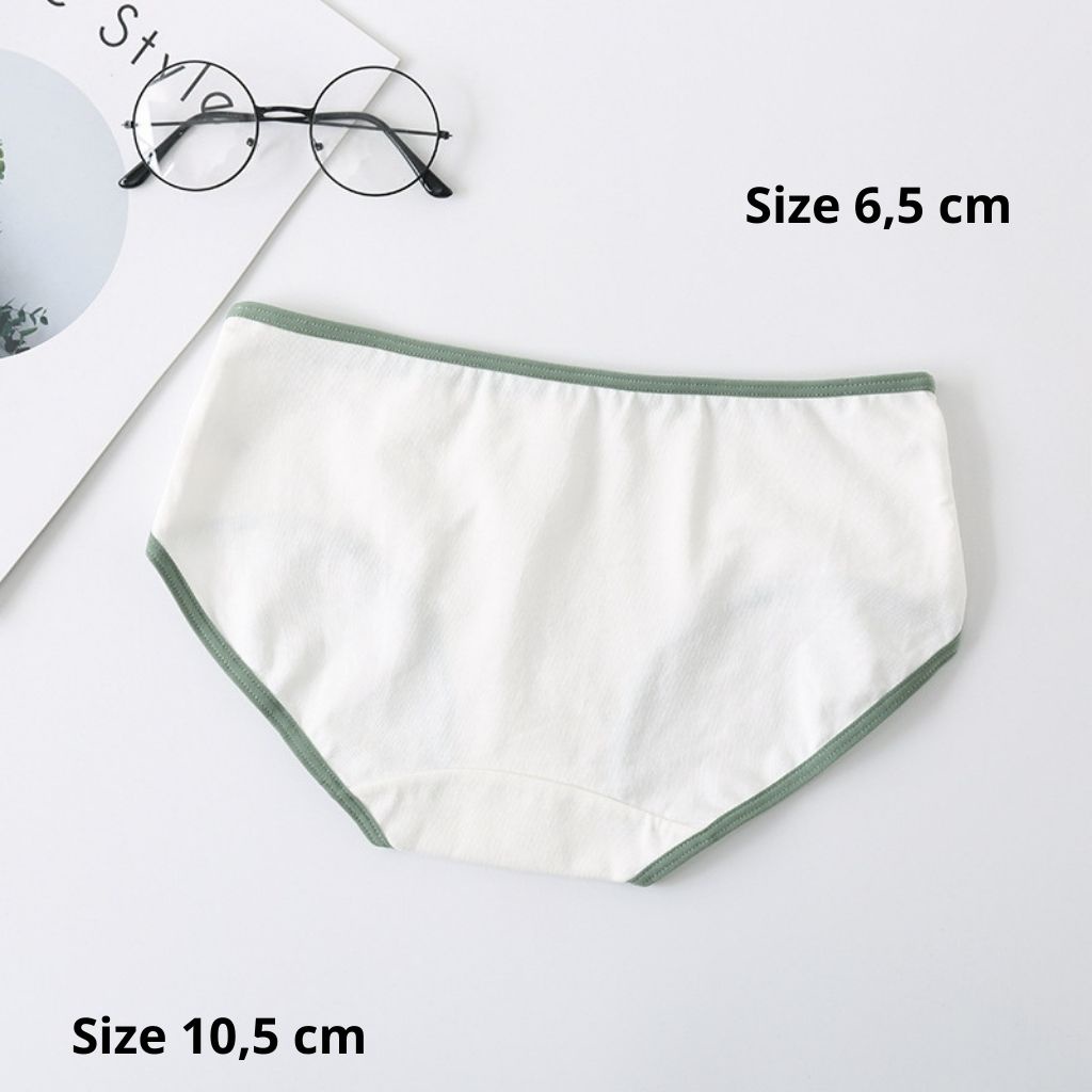 Quần lót nữ kháng khuẩn, cạp vừa mềm mại thoáng mát in chữ cute dễ thương DEVARI L002