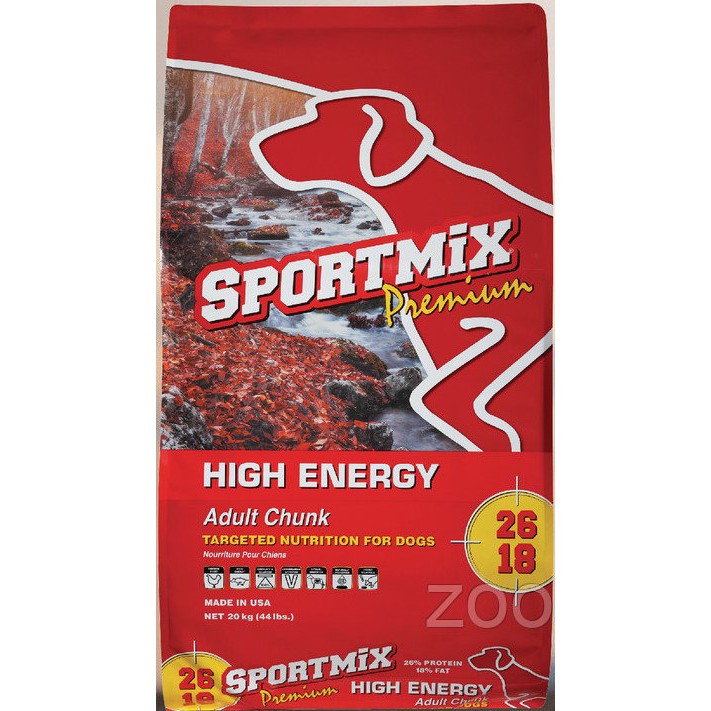 [DINH DƯỠNG CAO] Thức ăn hạt 20KG CHO TẤT CẢ GIỐNG CHÓ SPORTMIX HIGH ENERGY vị Thịt Gà và Ngũ Cốc